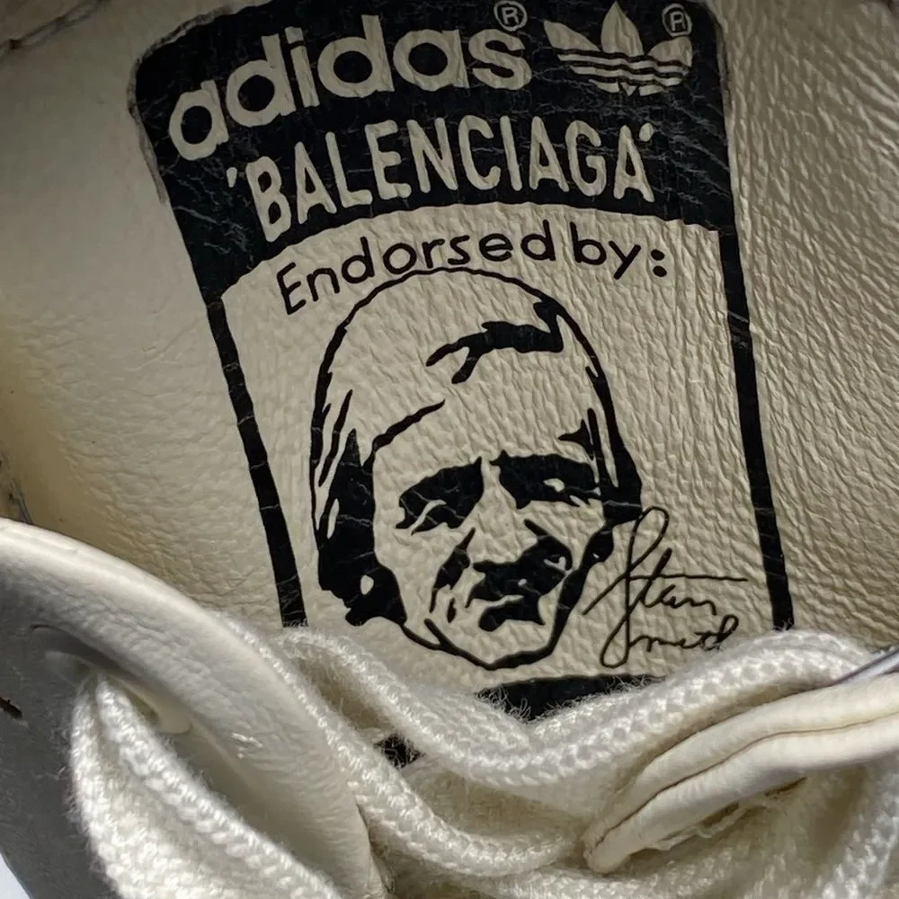 Balenciaga X Adidas Stan Smith Leather Sneakers size 37